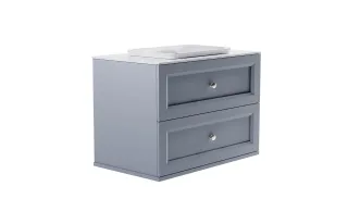 Тумба с раковиной Astra-Form Классик 4631177714351 90 см голубой матовый